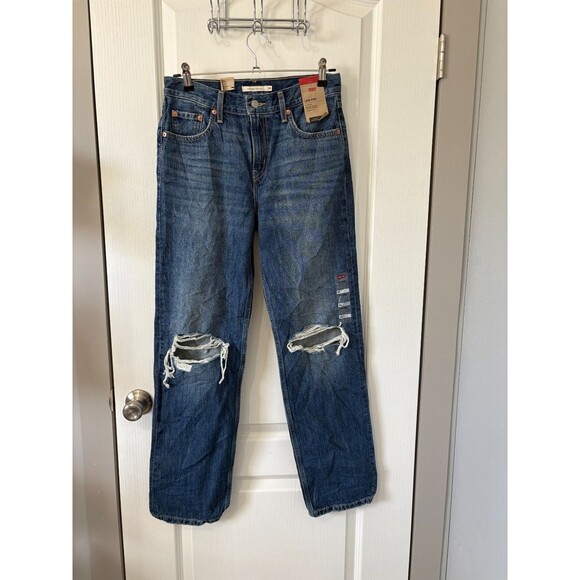 Levis 90s Low Pro sz 26 Straight Mid Rise Y2k Jeans - Picture 3 of 13